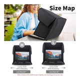 Laptop Sun Shade and Outdoor Privacy Hood - Fits Laptops up to 16 Inches Size L - Anti-Glare Screen Shield, Portable Foldable Design, Remote Work Essential for Park Beach and Outdoor Office Use