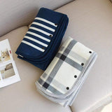 Tabula Rasa 100x140cm Wearable Fleece Blanket - Soft, Warm & Anti-Pilling, Stylish Plaid Design - Side View
