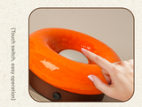 Yellow Donut Table Lamp - Rechargeable Touch Control LED - Side View
