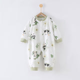 66 Size Bamboo Panda Class A Pure Cotton Long-Sleeve Baby Onesie - Cozy Newborn Bodysuit for Fall and Winter