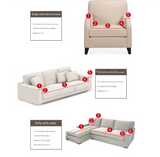 Beige-coffee Double Sofa Bubble Gauze Sofa Cover with Skirt - Full Elastic Dustproof Double Seater 145-185cm - Top-Down View
