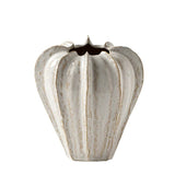Charming White Ceramic Vase – Stylish Home Decor Accent for Flowers and Decorative Arrangements - Front View