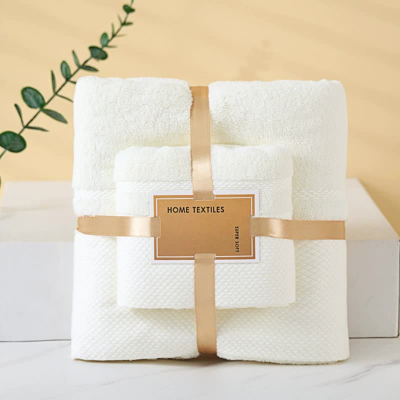 Beige Soft and Absorbent Towel Set ??Wrap Towel and Bath Towel Set for Ultimate Comfort Bath towel 140*70cm, face towel 75*35cm