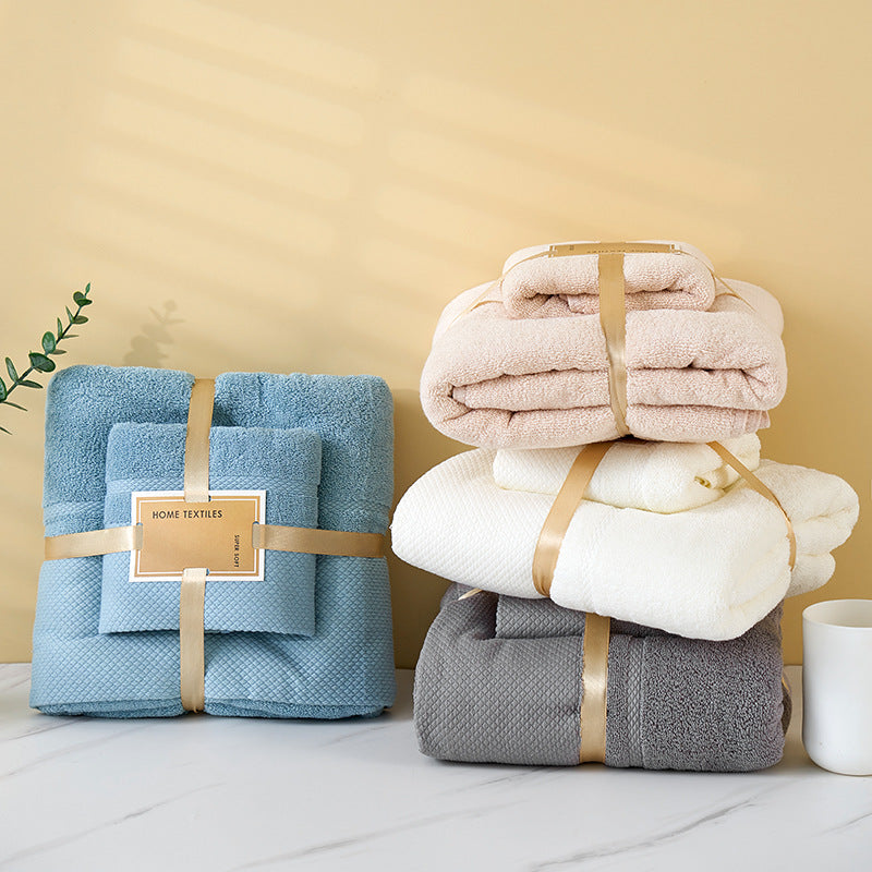 Beige Soft and Absorbent Towel Set ??Wrap Towel and Bath Towel Set for Ultimate Comfort Bath towel 140*70cm, face towel 75*35cm