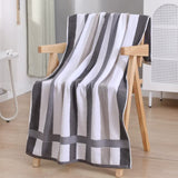 Grey Ultra-Absorbent Long-Fiber Cotton Large Bath Towel ??Perfect for Home, Hotel, and Beauty Salons 140cm*70cm