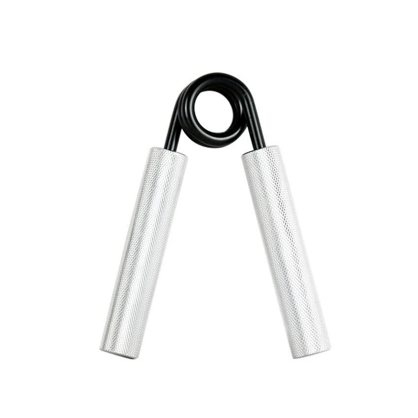 2 pcs Aluminum color Heavy Duty Metal Hand Grip Strengthener - Hand Training Equipment for Rehabilitation & Fitness with Adjustable Resistance 250LB