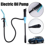 Portable Electric Oil Pump with Handle for Easy Use - Ideal for Cars, Boats, and More - Front View