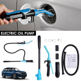 Portable Electric Oil Pump with Handle for Easy Use - Ideal for Cars, Boats, and More - Side View