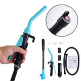 Portable Electric Oil Pump with Handle for Easy Use - Ideal for Cars, Boats, and More - Top-Down View