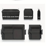 Foldable Car Storage Box with Metal Handle - Foldable Trunk Organizer for Efficient Vehicle Storage 50*35*30cm - Top-Down View
