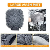 12-Piece Car Cleaning and Detailing Kit - Comprehensive Auto Wash Set with Brushes, Towels, and More - Side View