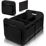 Foldable Fabric Car Trunk Organizer ??Collapsible Storage Box for Vehicle Organization 60x37x31cm