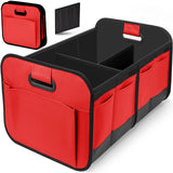 Foldable Fabric Car Trunk Organizer - Collapsible Storage Box for Vehicle Organization 60x37x31cm - Front View