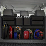 Multifunctional Car Backseat Organizer, Hanging Storage Bag with Multiple Pockets for Car Essentials – 88x46cm - Side View