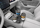 Multifunctional Car Cup Holder - Adjustable Drink Holder Organizer for Car - Top-Down View