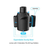 Multifunctional Car Cup Holder - Adjustable Drink Holder Organizer for Car - Rear View