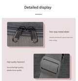 Grey Portable Pet Travel Carrier Bag - Foldable, Durable, and Comfortable for Small Dogs & Cats 50cmx34cmx34cm - 45-Degree Angle