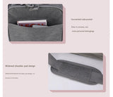 Grey Portable Pet Travel Carrier Bag - Foldable, Durable, and Comfortable for Small Dogs & Cats 50cmx34cmx34cm - Close-Up Angle