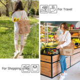 2 pcs Milky Casual Mesh Tote Bag - Shoulder Bag for Beach & Travel 35x17x37cm - Top-Down View