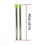 Fruit picking tool with telescopic pole - stainless steel fruit picking pole, high altitude tree fruit picking tool 2.4m - Top-Down View