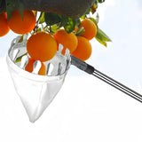 Telescoping Fruit Picker - Apple, Peach, Persimmon Harvesting Tool with Collection Bag, High Reach Fruit Catcher 3.2m - Side View