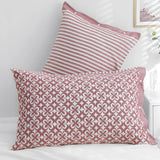 Pink petals Snap-On Cotton Gauze Pillowcase Set - Full Coverage, Non-Slip, Easy Closure (One pair without pillow core)