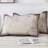 Pair of Butterfly pattern Tied Cotton Gauze Pillow Cover - Secure Fit, Premium Comfort (Insert Not Included)