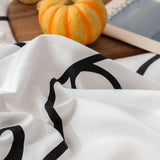 White graffiti Duvet Cover - 3 Piece Bedding Set (with Corner Ties)Quilt cover 230cm x 265cm, pillowcase 51 x 92cm - Front View