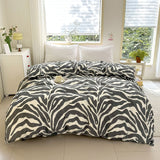 Leopard Duvet Cover - 3 Piece Bedding Set (with Corner Ties)Quilt cover 230cm x 265cm, pillowcase 51 x 92cm - Front View