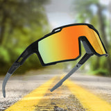 2 pcs Outdoor Cycling & Hiking Sports Sunglasses - UV Protection, Lightweight, Durable Design - Side View