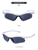2 pcs Sports Cycling Windproof Sunglasses - UV Protection, Lightweight, Anti-Glare Design - Front View