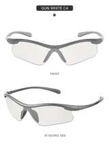 2 pcs Sports Cycling Windproof Sunglasses - UV Protection, Lightweight, Anti-Glare Design - Front View