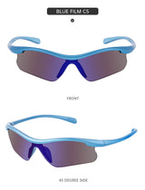 2 pcs Sports Cycling Windproof Sunglasses - UV Protection, Lightweight, Anti-Glare Design - Front View