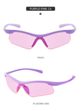 2 pcs Sports Cycling Windproof Sunglasses - UV Protection, Lightweight, Anti-Glare Design - Front View
