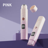 Gradient pink Women's Multifunctional Electric Shaver - Type-C Rechargeable Hair Remover with Display