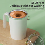 Pink Portable Automatic Mixing Coffee Cup - Stainless Steel Magnetic Stirrer(handle stlye) - 45-Degree Angle