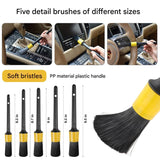 (Drill not included)Car Cleaning Supplies - Complete Auto Detail Brush Set for Interior, Exterior, Wheels & Tires - Power Scrubber Drill Brush Kit Included - Top-Down View