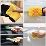 ((Drill not included-2)Car Cleaning Supplies - Complete Auto Detail Brush Set for Interior, Exterior, Wheels & Tires - Power Scrubber Drill Brush Kit Included - Side View