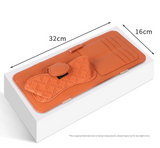 Black Car Organizer - Sun Visor Clip with Sunglasses Holder, Card Holder, Cash Pocket - Front View