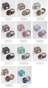 Small Scented Candle Set - 4 Soy Wax Candles, Travel Candle Set (Cherry Honey) - 45-Degree Angle