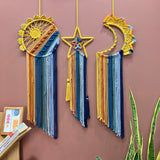 Colorful Tassel Dream Catcher - Bohemian Style Wall Decor (Star) - 45-Degree Angle