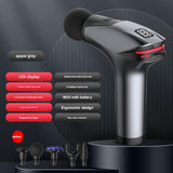 Gray Fitness Muscle Relief Gun - Mini, Cold Pack, LED Display