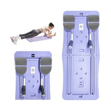 Black Foldable Multi-Functional Abdominal Trainer – Home Workout Fitness Board - Rear View