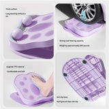 Blue Leg and Calf Stretching Board - Adjustable Yoga and Fitness Stretching Tool for Women - Top-Down View