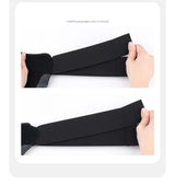 Size M 1 Pair Black  Compression Calf Sleeves for Sports – Adjustable Support for Running, Soccer, Hiking & More - Close-Up Angle