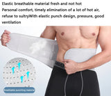Size S Black Breathable Waist Support Belt – Adjustable Back Brace for Men and Women, Ideal for Weightlifting, Squats & Back Pain Relief - Top-Down View