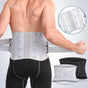 Size L Black Breathable Waist Support Belt - Adjustable Back Brace for Men and Women, Ideal for Weightlifting, Squats & Back Pain Relief