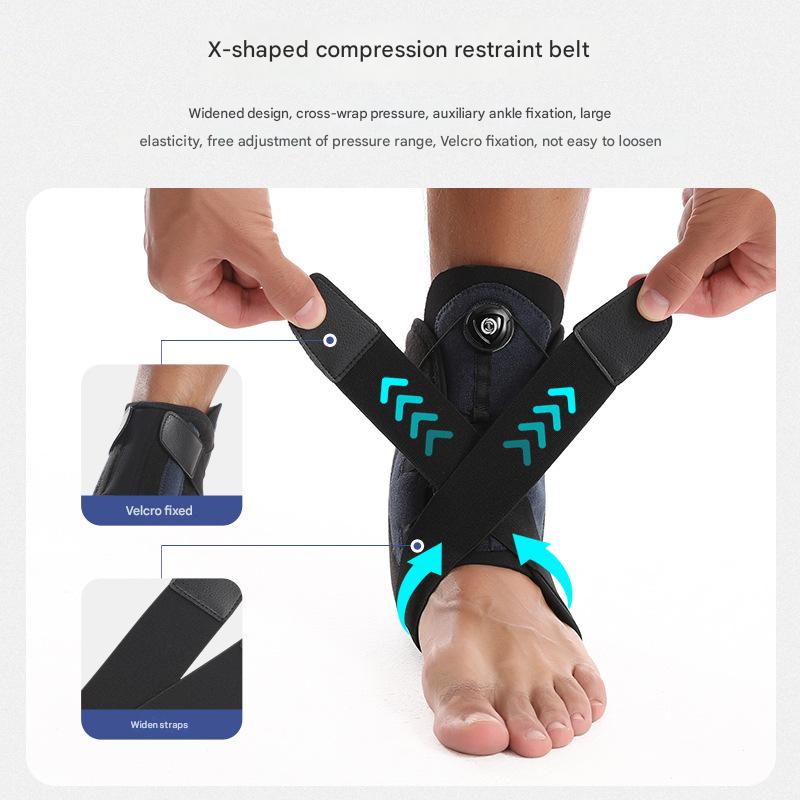 1 Pair Black Pink Adjustable Ankle Brace  Compression Support for Running, Sports, and Ankle Recovery