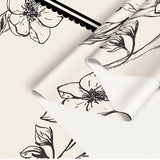 Style E Black And Off White Premium PVC Tablecloth - Oil & Water Resistant Table Cover for Dining Tables (120 x 180 cm) - Top-Down View
