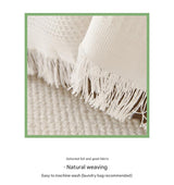 180*180CM Dark Grey Premium Polyester Sofa Throw Blanket, 180x180 cm, Multi-Seasonal Use, Sofa Protector - Top-Down View